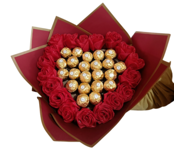 Ferrero Rocher bouquet (Red rose)